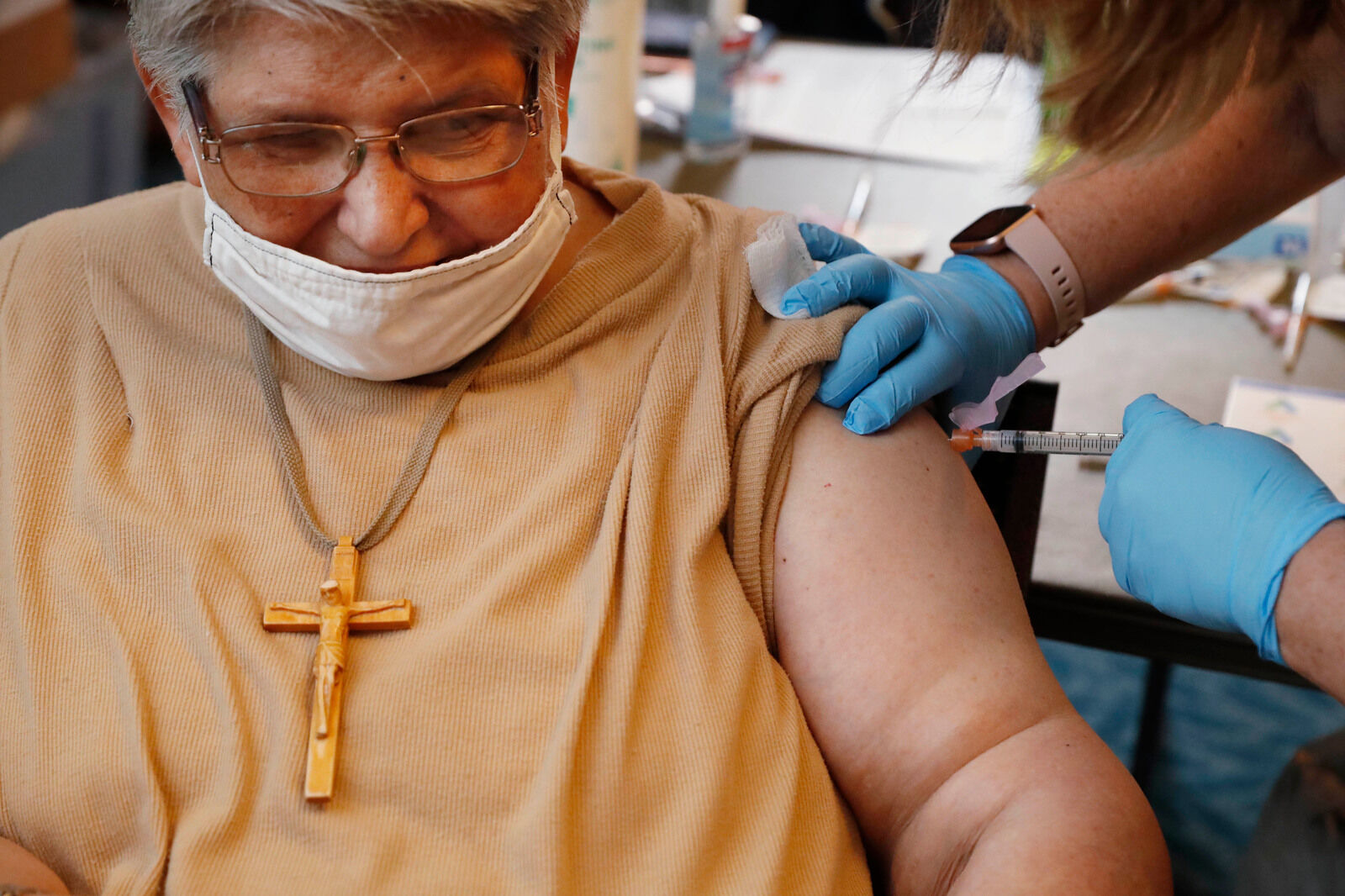 Another gets vaccinated